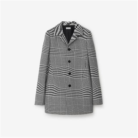 burberry houndstooth coat women|warped houndstooth nylon.